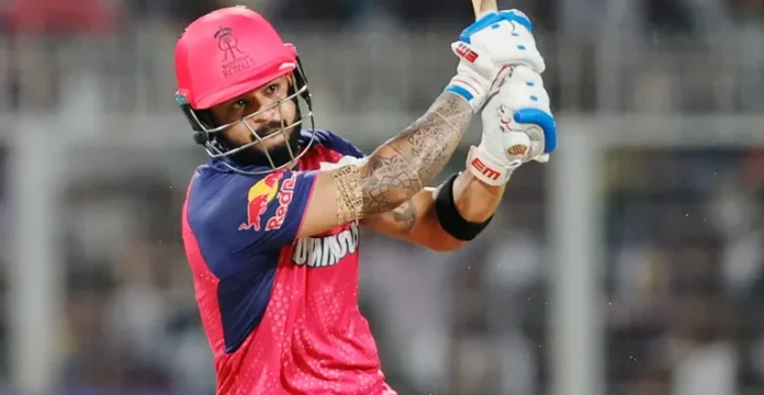 Riyan Parag IPL 2026 captaincy discussion with Rajasthan Royals jersey